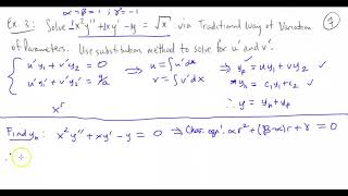 Variation of Parameters for Nonhomogeneous DEs (Part 2) - Mo