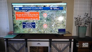 There's several road closures across the valley this weekend due to
construction projects.
