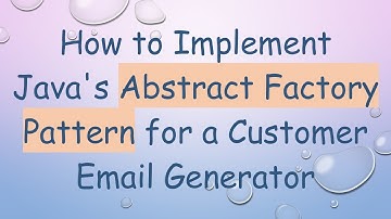 How to Implement Java