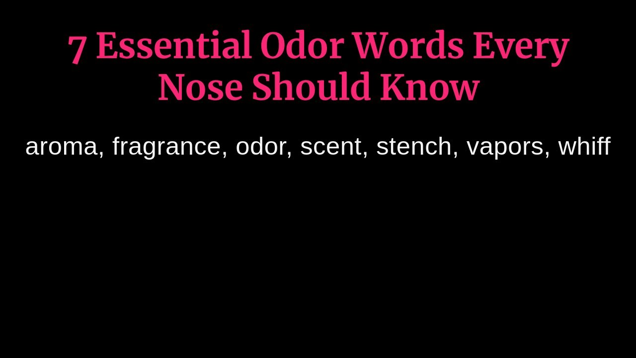 7 Essential Odor Words Every Nose Should Know