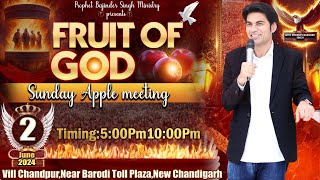 PROPHET BAJINDER SINGH MINISTRY 2 JUNE SUNDAY EVENING CHURCH NEW CHANDIGARH MEETING LIVE