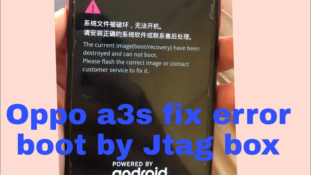 Easy Jtag fix oppo a3s fix error boot(CPH1803)