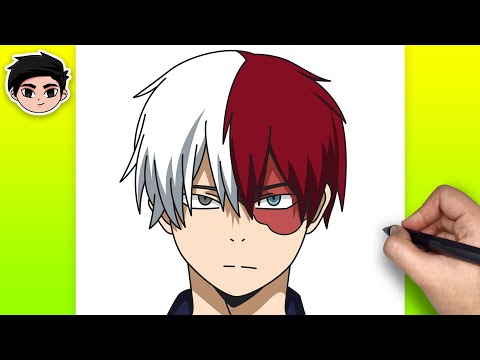 How To Draw SHOTO TODOROKI From My Hero Academia Easy Step By Step 