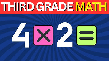 Are You SMARTER Than A Third Grader? | Grade 3 Math | Math Tutor | Flash Cards