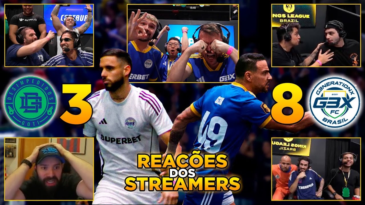 REAÇÃO DOS STREAMERS COM A VÍTORIA DA G3X CONTRA O DESIMPEDIDOS