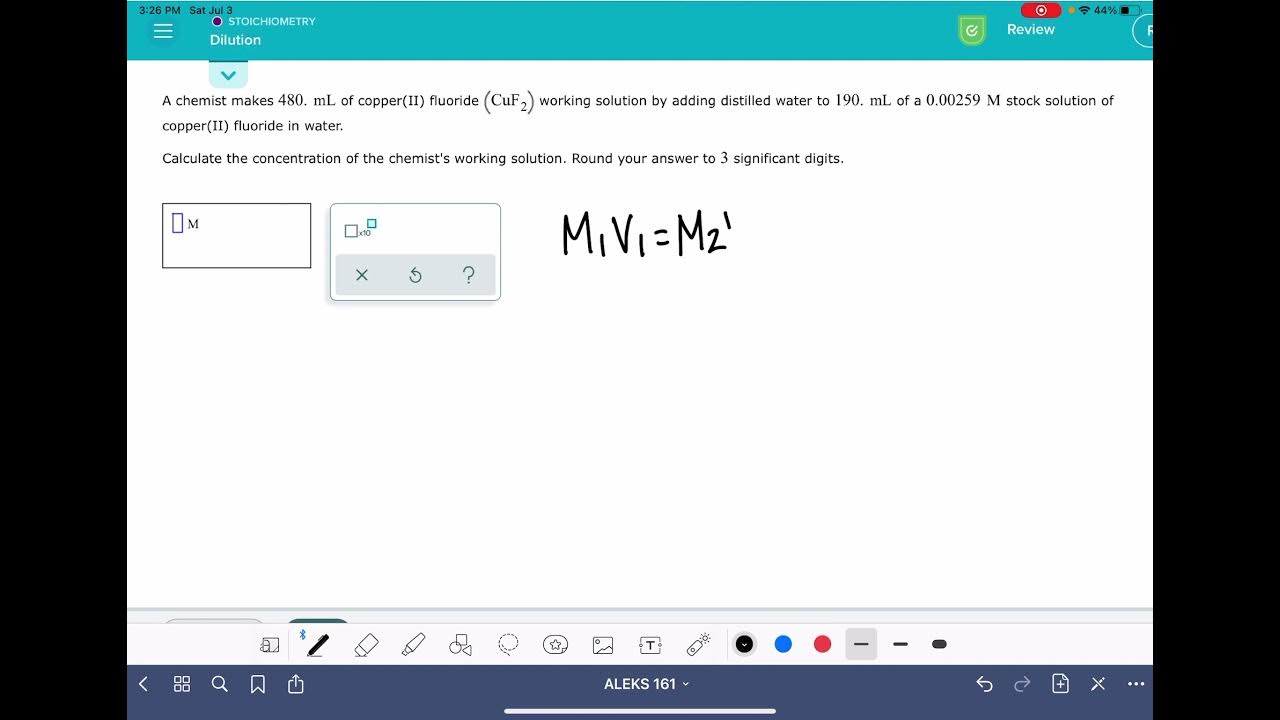 ALEKS Dilution YouTube