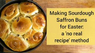 Making Sourdough Saffron Buns for Easter