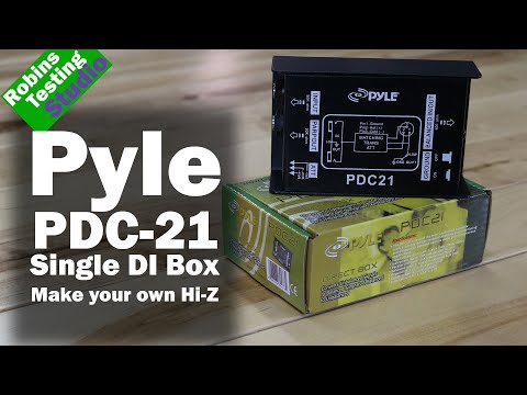 Overview of the Pyle PDC21Passive DI Unit Hum Eliminator w/ Input Attenuator