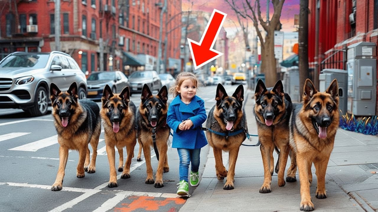 Ein kleines Mädchen geht jeden Morgen mit ihren Polizeihunden spazieren, bis die Menschen entdecken