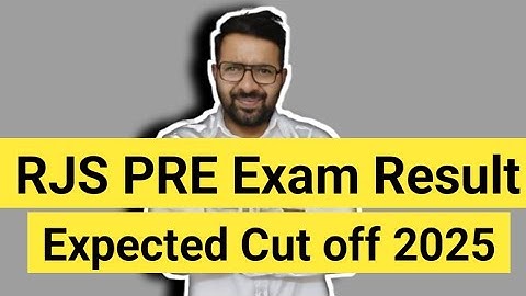 RJS PRE Result 2025 || Expected Cutoff RJS 2025