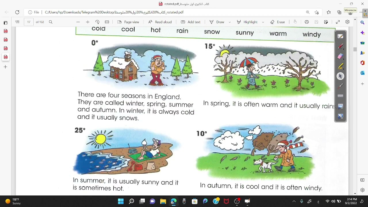 زمن المستقبل البسيط انكليزي اول متوسط  الوحدة الثانية  الدرس الاول