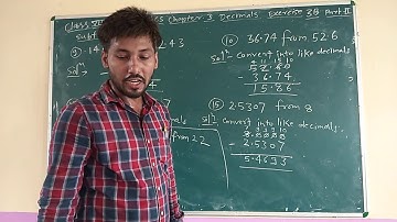 CLASS 7 MATHS CH 3 DECIMALS EX 3B PART  2 BY RANJEET SIR
