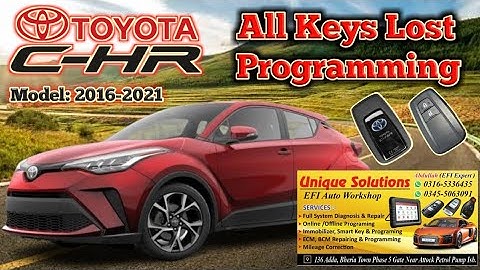Toyota CHR 2021 All Keys Lost Programming