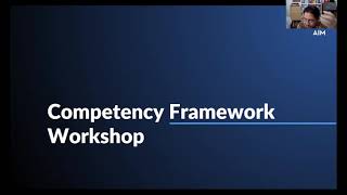 Competency Framework Workshop: Where to Start?