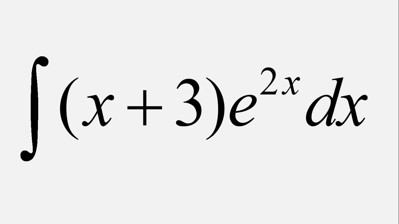 Integration By Parts Integral Of x 3 e 2x Dx YouTube integral-e-2x-1-e-x-youtube