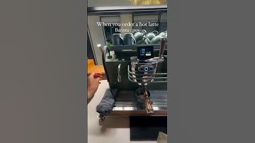 When you order a hot latte barista #asmr #pov #coffee #barista #espresso #coffeelatteart #latteart