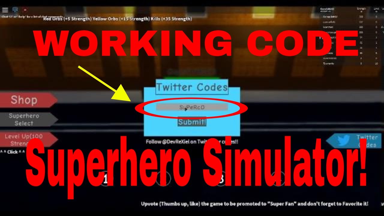 Codes Superhero Simulator YouTube