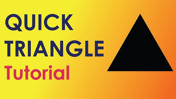 How to Make A Triangle (Quickly) - Adobe Illustrator Tutorial