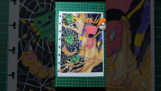 #drawing #dibujo #pokemonyoutube weedle traped in ariados and spinarak's web!