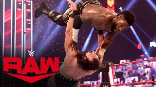 Drew Mcintyre Vs. The Hurt Business 2-On-1 Handicap Match Raw, Mar. 22, 2021