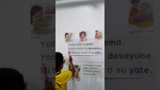 Lectura de Oraciones letra ''Y'' del libro ''Coquito de Oro''