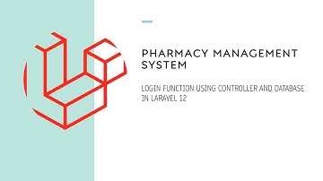 Login Function Using Controller and Database in Laravel 12   Pharmacy Management System