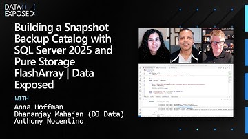 Building a Snapshot Backup Catalog with SQL Server 2025 and Pure Storage FlashArray | Data Exposed