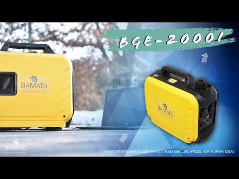 BAMATO Inverter Stromerzeuger BGE-2000I Stromgenerator Notstrom 2000W