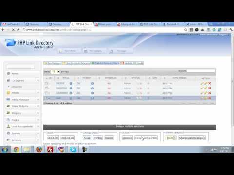 Article Script Admin Overview