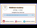 HTML + CSS Project | Navbar, Menu (Uzbek)