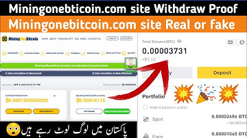 Mining One Bitcoin Site Withdraw Proof 2023 | Free Mining | Mininigonebitcoin.com Real or fake