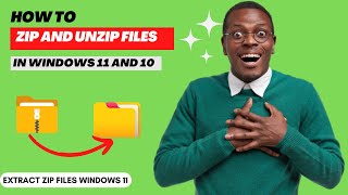 How to zip and unzip files in windows 11 and 10 || Extract zip files Windows 11