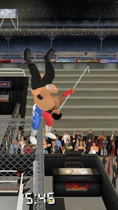 Powerbomb off the cage!! Wrestling Empire #Shorts #wwe