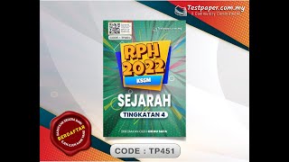 RPH 2022 - SEJARAH TINGKATAN 4 KSSM (BONUS RPH SIVIK)