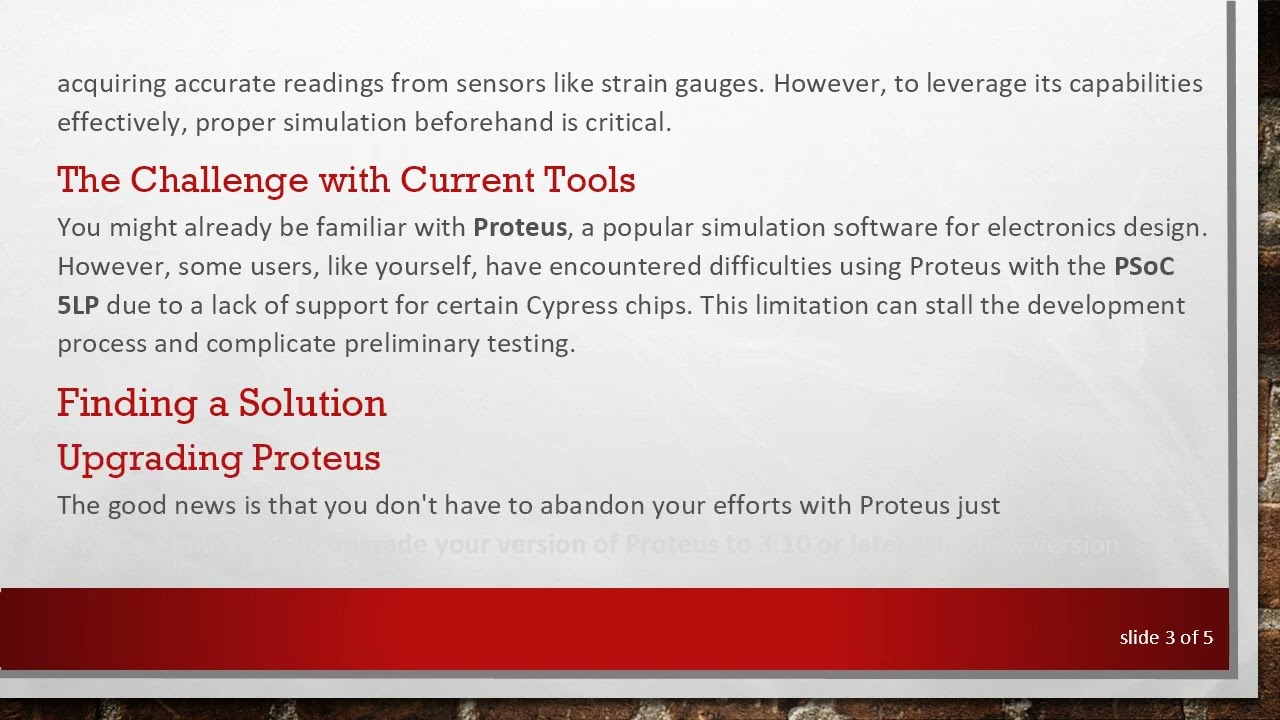 Discover the Best Ways to Simulate PSoC 5LP for Effective Strain Gauge Applications
