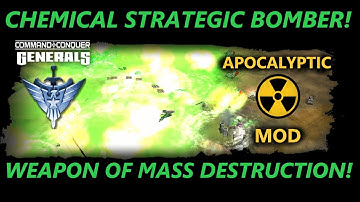 POWERFUL JET BOMBER! Command & Conquer TM Generals Zero Hour 2023 Apocalyptic mod.
