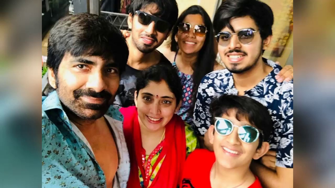 Hero Raviteja Family photos|Telugu hero Raviteja latest Goa family trip photos/Mass maharaj raviteja