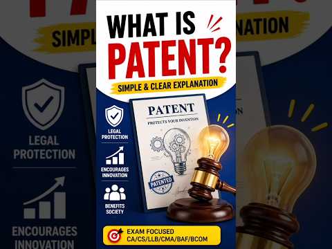 All about Patent | Simple and Quick Explanation | Patent Law #intellectualproperty