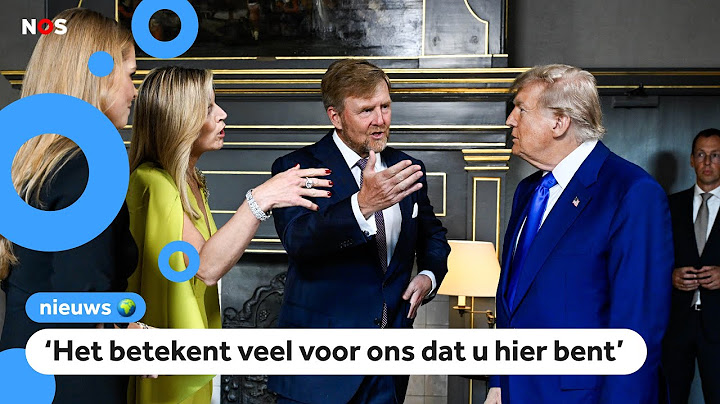 President Trump blijft slapen bij de koning