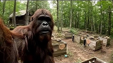 AI Monkey Visits Forest for the First Time | Hilarious Cold Reaction Vlog | AI Bigfoot