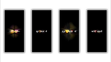 Gujarati Trending Text Effect Status Editing | Black Screen Status Editing | alight motion
