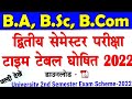 College Exam New date 2022||कॉलेज परीक्षा तिथि हुई घोषित|University exam time table| B.A,B.Sc,B.Com