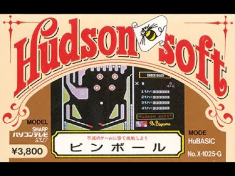Pinball/ピンボール (Sharp X1, 1982, Hudson Soft/Mikio Ueyama