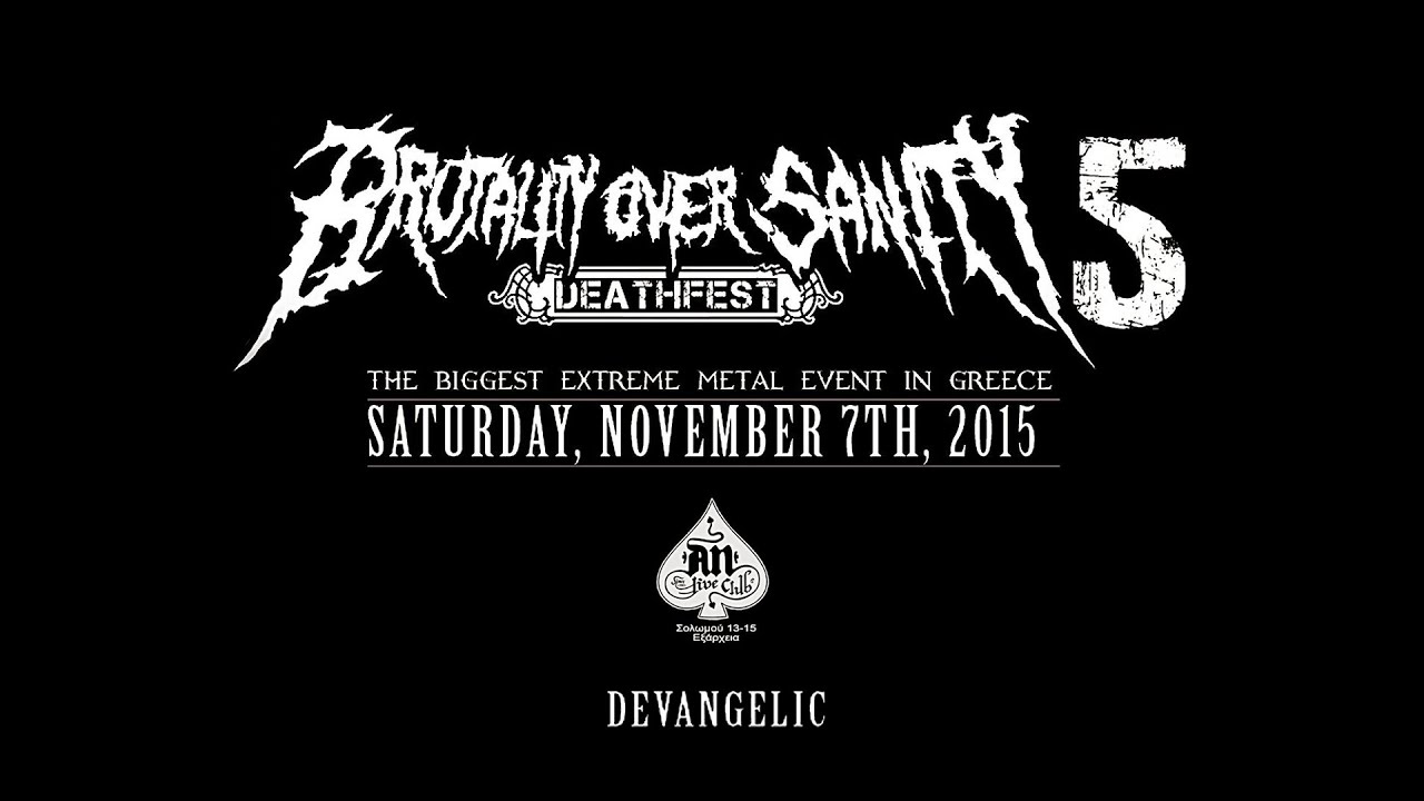 Devangelic live at Brutality Over Sanity 2015 (Greece)