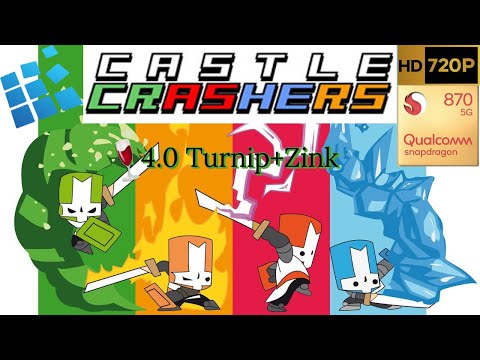 Castle Crashers en Exagear v3.8.1 android gama media Configuracion 