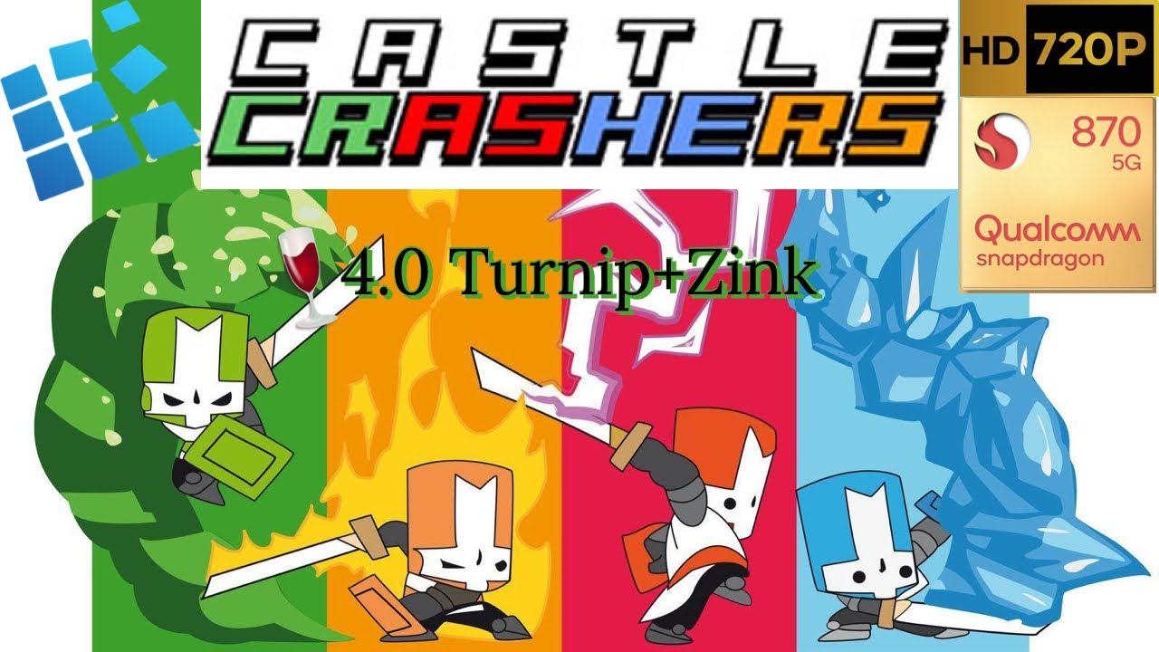 Castle Crashers en Exagear v3.8.1 android gama media Configuracion 