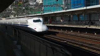 230408_039 小田原駅を通過する東海道新幹線N700系 X40編成(N700a)