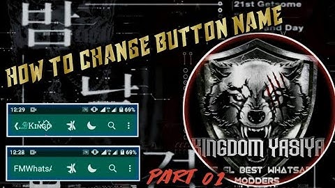 HOW CHANGE BOTTOM NAME IN WHﾑT丂 ﾑPP  TUTORIAL PART 1