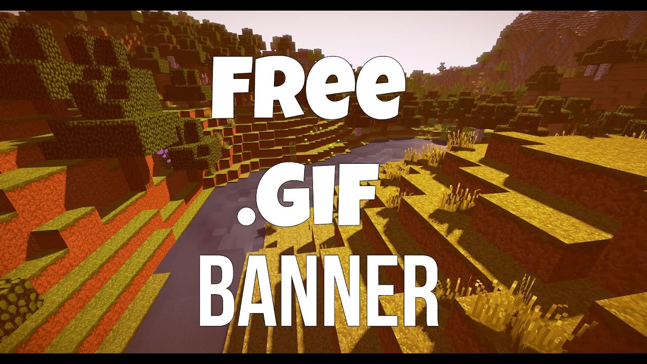 FREE Animated GIF Minecraft Server Banner YouTube