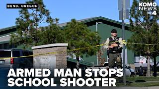 Armed bystander helped stop Oregon gunman, sparking debate